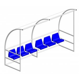 УК 113 Скамейка запасных (6 мест) УК 113 Скамейка запасных (6 мест)