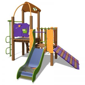 Игровой комплекс зелено-фиолетово-оранжый "Кроха-NEW" TЕ810 NEW Игровой комплекс зелено-фиолетово-оранжый "Кроха-NEW" TЕ810 NEW