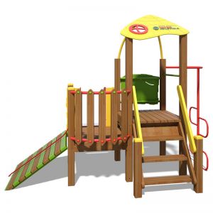 Игровой комплекс красно-зелено-желтый "Кроха-NEW" TЕ810 NEW Игровой комплекс красно-зелено-желтый "Кроха-NEW" TЕ810 NEW