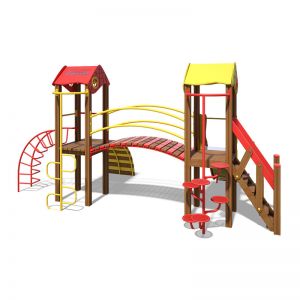 Игровой комплекс желто-красный "Гномик-NEW" T802 NEW