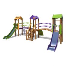 Игровой комплекс оранжево-фиолетово-зеленый "Карапуз-NEW" T803 NEW